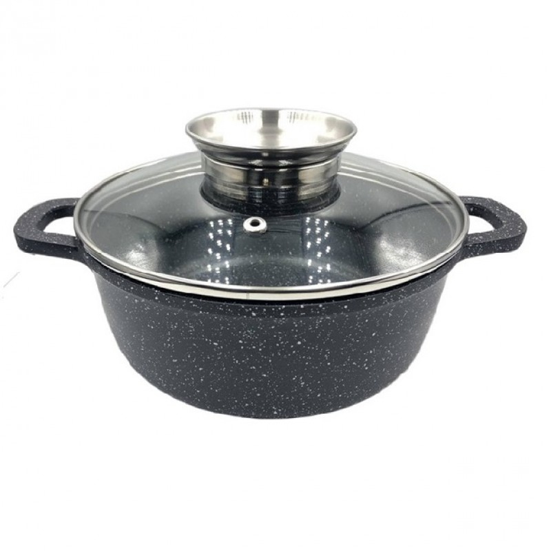 Казан UNIQUE UN-5272 1,7л (18см мрамор/черный) Казан UNIQUE UN-5272 1,7л (18см мрамор/черный)