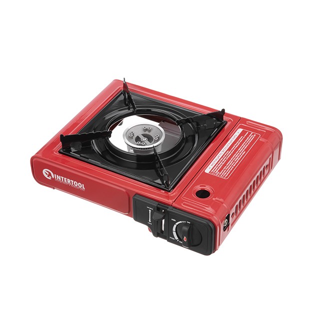 Плита газовая одноконфорочная, пьезоподжиг, под газовые баллоны бутан и пропан-бутан INTERTOOL GS-0001 Плита газовая одноконфорочная, пьезоподжиг, под газовые баллоны бутан и пропан-бутан INTERTOOL GS-0001