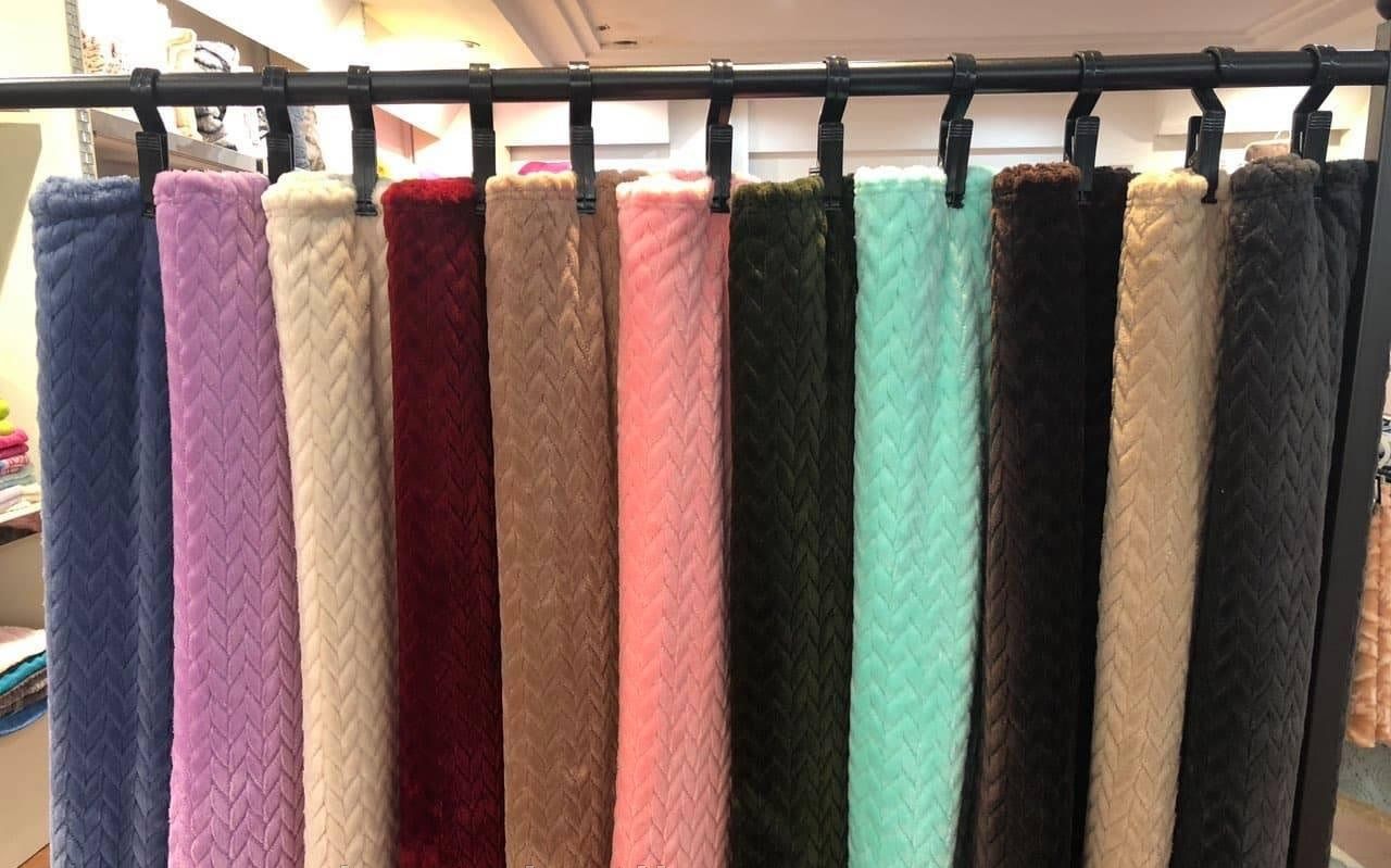 Плед микрофибра "Косичка" двуспальный (180*200) Плед микрофибра "Косичка" двуспальный (180*200)