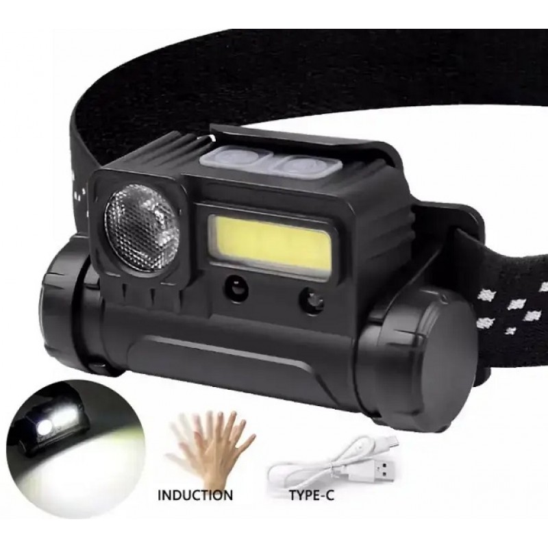 Фонарик налобный BAILONG BL-123 COB + USB CHARGE Фонарик налобный BAILONG BL-123 COB + USB CHARGE