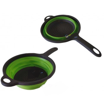 Дуршлаг складной силиконовый с длинной ручкой d-240 мм Дуршлаг складной силиконовый с длинной ручкой d-240 мм