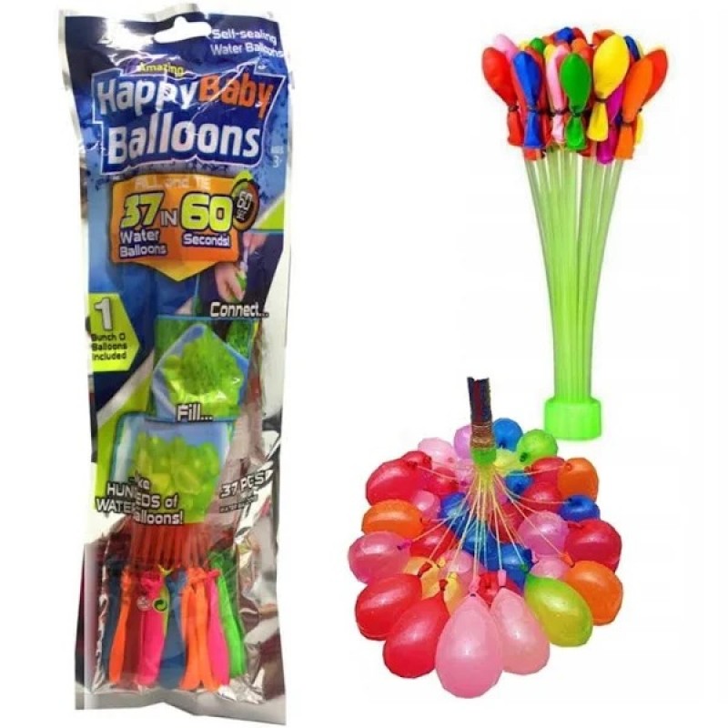 Набор водяных шаров 37шт Happy Baby Balloons Набор водяных шаров 37шт Happy Baby Balloons