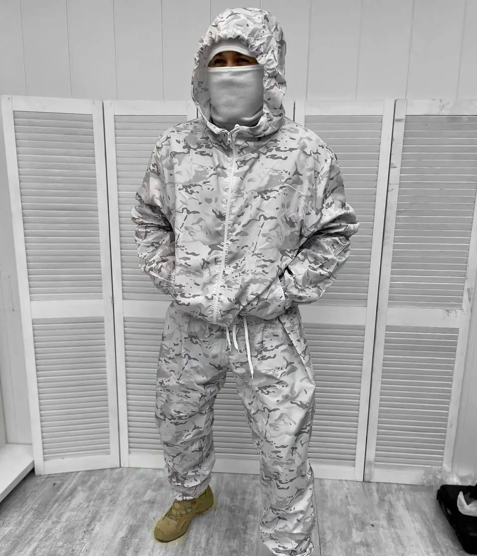 Костюм маскировочный Белый мультикам, Универсальный размер 48-56 Костюм маскировочный Белый мультикам, Универсальный размер 48-56