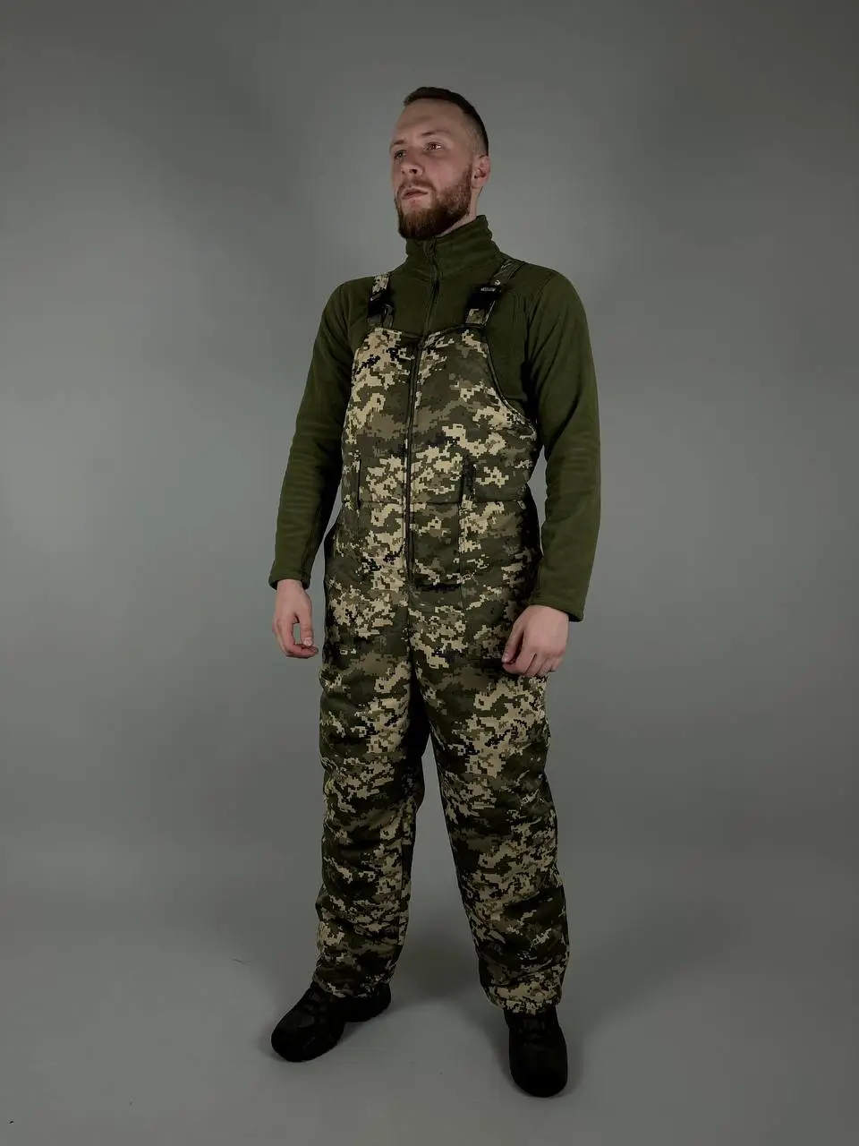 Полукомбинезон зимний Светлый пиксель, размеры 48-50, 52-54, 56-58 Полукомбинезон зимний Светлый пиксель, размеры 48-50, 52-54, 56-58