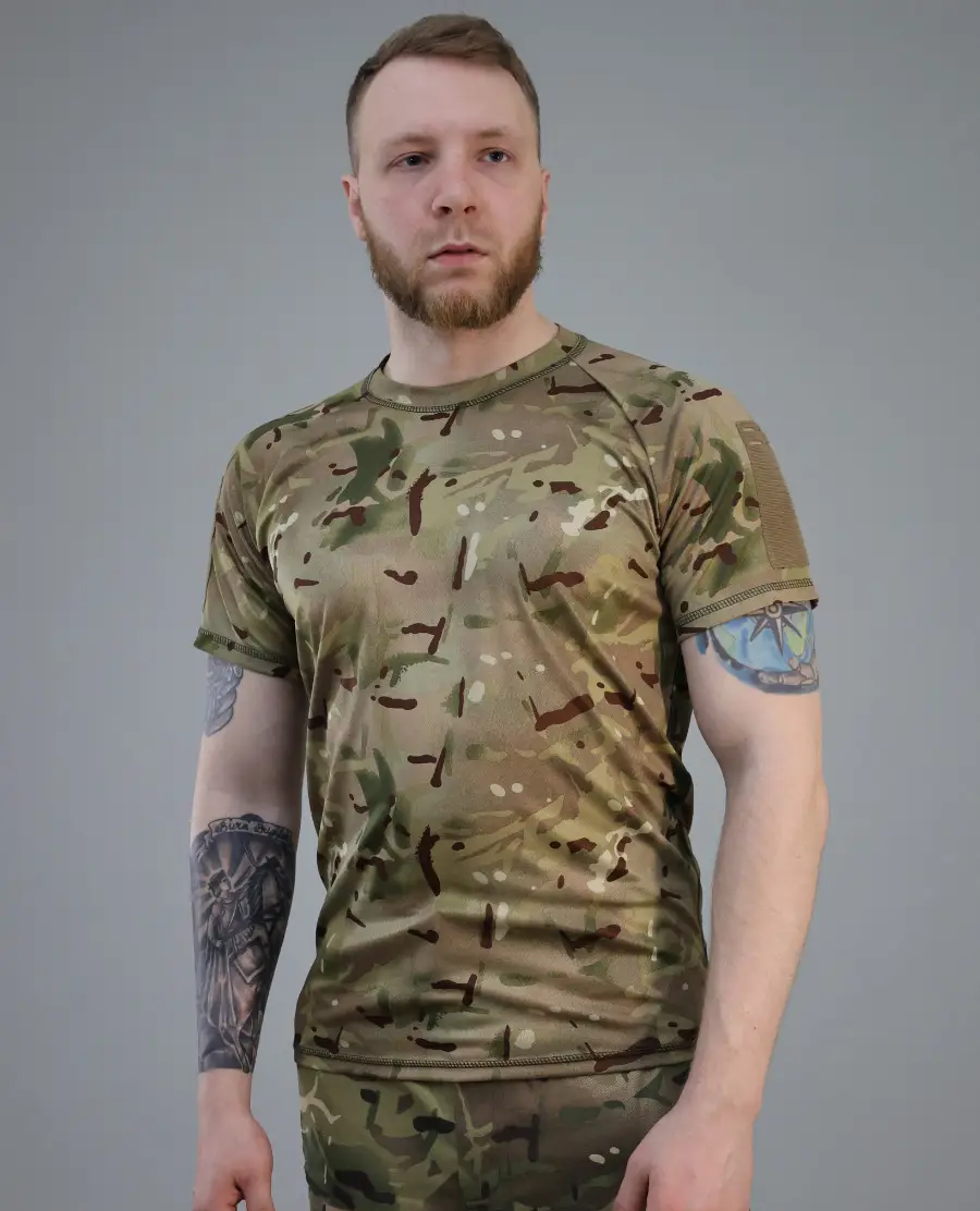 Футболка прямая Cool-Max велкро Мультикам, размеры 44-62 Футболка прямая Cool-Max велкро Мультикам, размеры 44-62