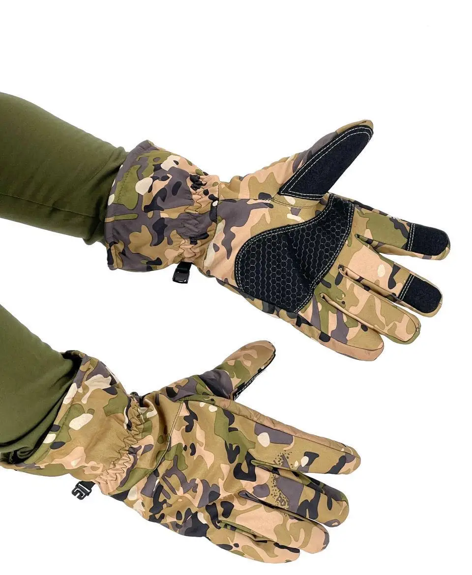 Рукавички Soft Shell з накладками Мультикам, размер XL-2XL Рукавички Soft Shell з накладками Мультикам, размер XL-2XL