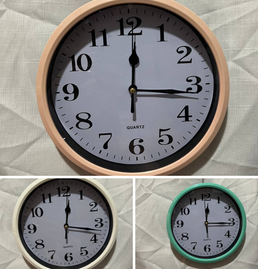 Часы настенные 18 см, 3 расцветки Часы настенные 18 см, 3 расцветки