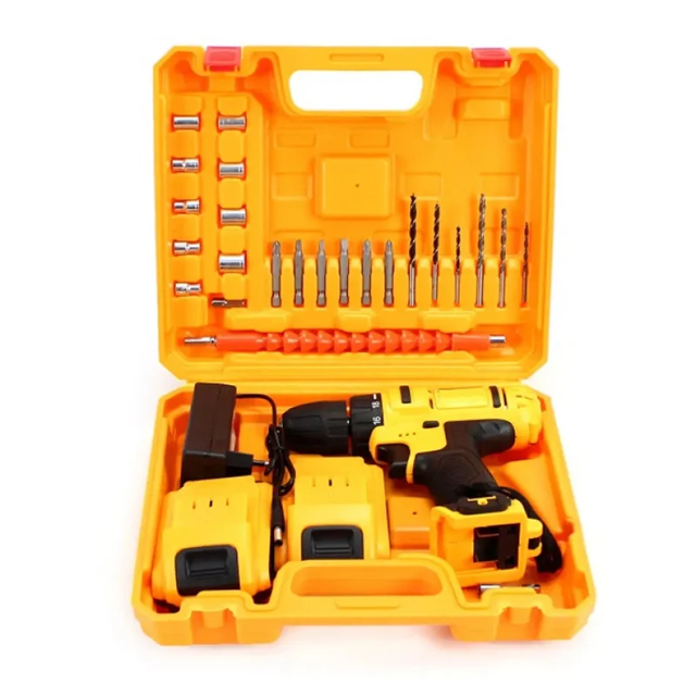 Аккумуляторный шуруповерт с насадками в кейсе 36V KRAFFTEC Аккумуляторный шуруповерт с насадками в кейсе 36V KRAFFTEC