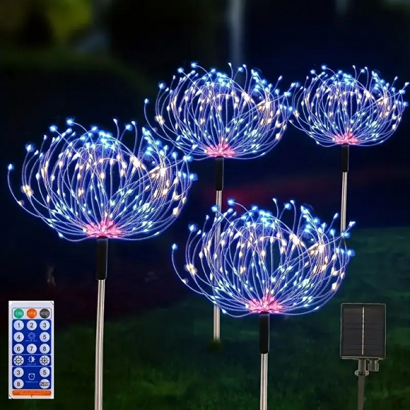 Садовый светильник Фейерверк синий с розовым (2шт в упаковке, цена за 1шт) Садовый светильник Фейерверк синий с розовым (2шт в упаковке, цена за 1шт)