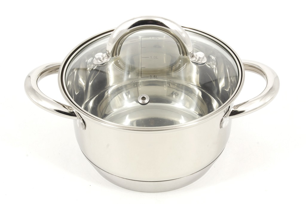 Кастрюля из нерж стали A-PLUS 2156 на 1,9л Кастрюля из нерж стали A-PLUS 2156 на 1,9л