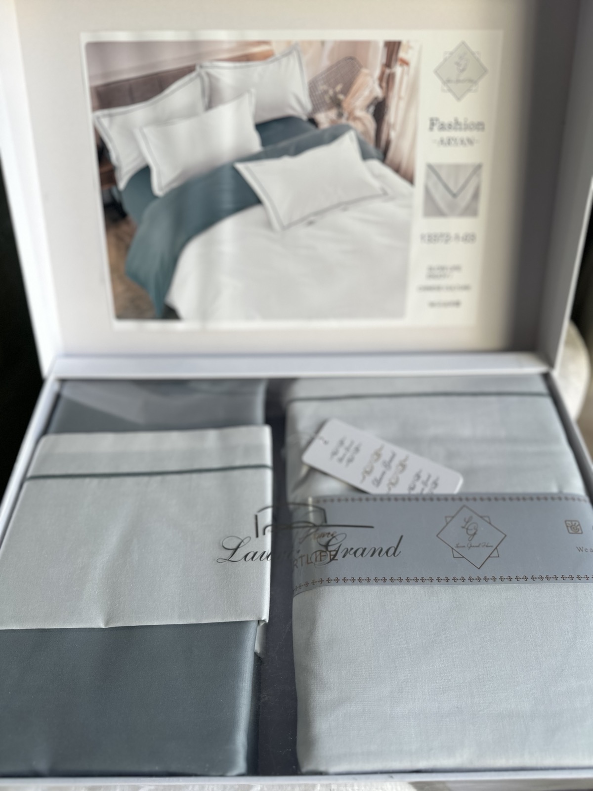 Постельный комплект Laura Grand 100% котон Евро Постельный комплект Laura Grand 100% котон Евро