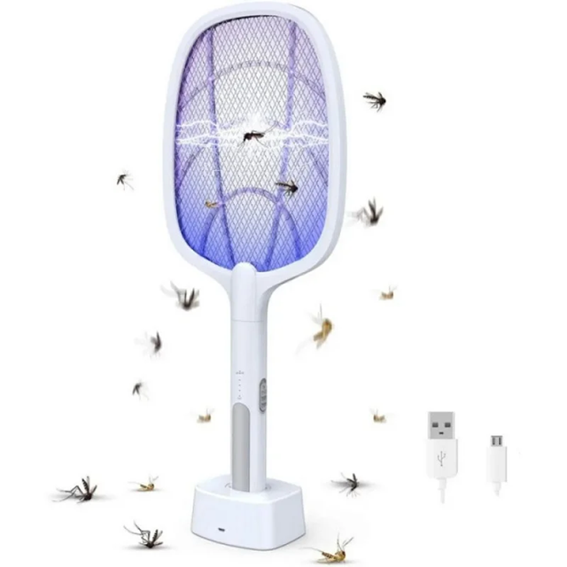 Электрическая мухобойка с LED подсветкой на аккумуляторе Mosquito Swatter Электрическая мухобойка с LED подсветкой на аккумуляторе Mosquito Swatter