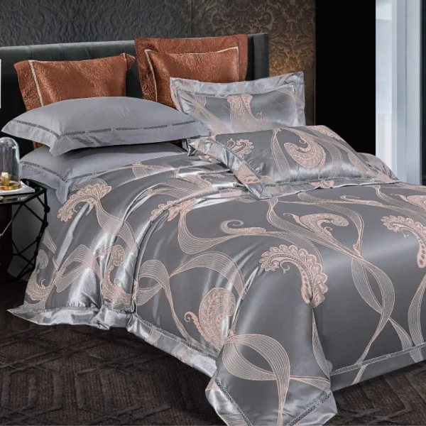 Комплект постельного белья Tiare Евро Сатин Жаккард 2438 Комплект постельного белья Tiare Евро Сатин Жаккард 2438