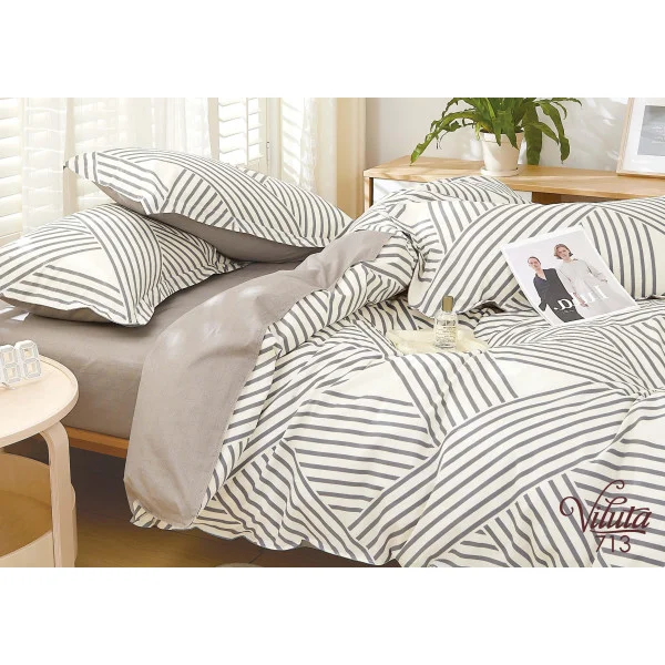 Комплект постельного белья Двойной Viluta Сатин Twill 713 Комплект постельного белья Двойной Viluta Сатин Twill 713