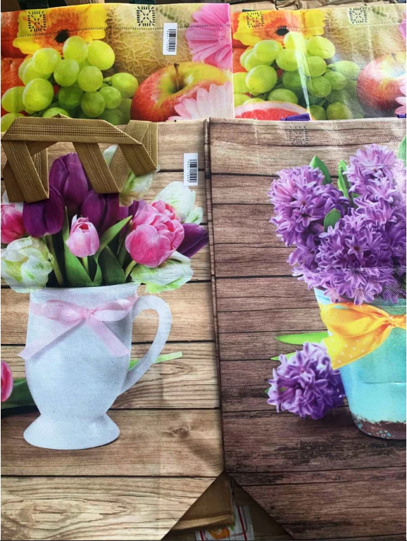 Сумка хозяйственная 40 x 30 x 12 см для покупок, ламинат, расцветки в ассорт. Сумка хозяйственная 40 x 30 x 12 см для покупок, ламинат, расцветки в ассорт.