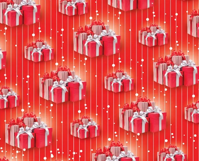 Подарочная бумага для упаковки "Подарки", 5 шт/уп Подарочная бумага для упаковки "Подарки", 5 шт/уп