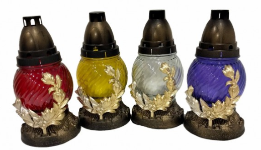 Лампадка стеклянная на 24 часа "Фиолетка" Лампадка стеклянная на 24 часа "Фиолетка"