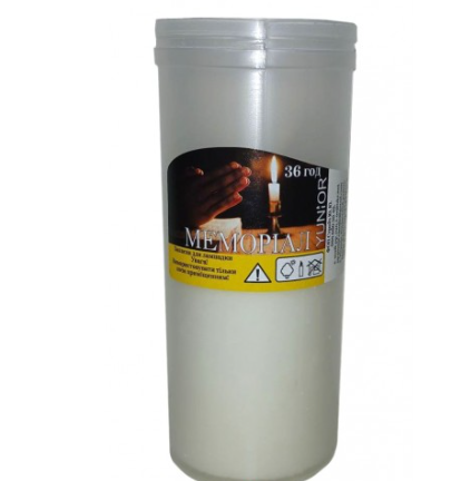 Запаска парафиновая для лампадок на 36 часов в пластмассовой тубе Запаска парафиновая для лампадок на 36 часов в пластмассовой тубе