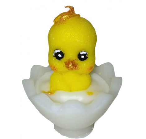 Пасхальная свеча «Цыплёнок в скорлупе» Пасхальная свеча «Цыплёнок в скорлупе»