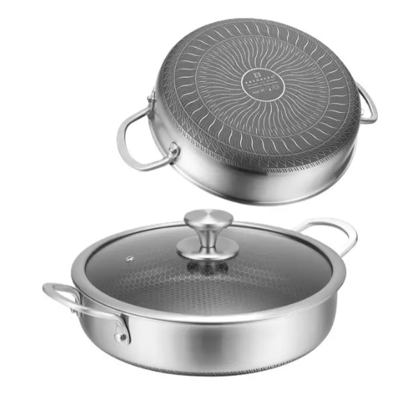 Глубокая сковорода-сотейник Edenberg EB-13077 из нержавеющей стали 26 см Глубокая сковорода-сотейник Edenberg EB-13077 из нержавеющей стали 26 см