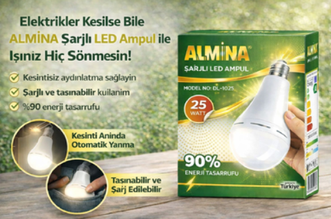 Фонарь - Лампа ALMINA 25W DL 025 встроенный аккумулятор (1500mAh) (6 часов работы) Фонарь - Лампа ALMINA 25W DL 025 встроенный аккумулятор (1500mAh) (6 часов работы)