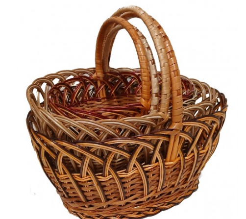 Плетеные пасхальные корзины из лозы (набор из 4 шт) Плетеные пасхальные корзины из лозы (набор из 4 шт)