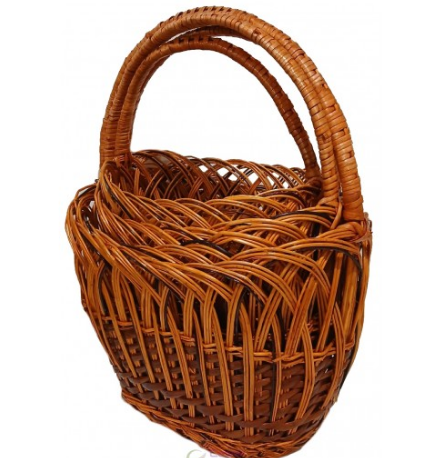 Плетеные корзины из лозы с высоким бортом (набор 4 шт) Плетеные корзины из лозы с высоким бортом (набор 4 шт)