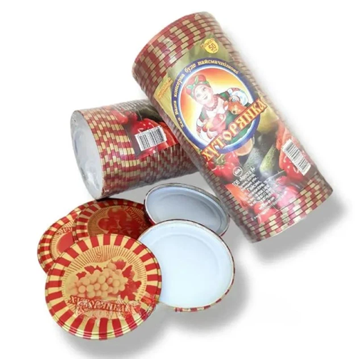 Крышка для консервирования Хуторянка 1-82 белая ( 50 шт ) Крышка для консервирования Хуторянка 1-82 белая ( 50 шт )