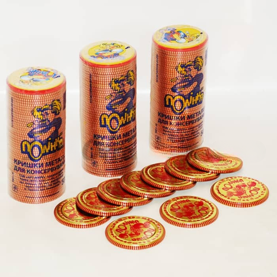 Крышка для консервирования Полинка СКО ( 50 шт ) Крышка для консервирования Полинка СКО ( 50 шт )