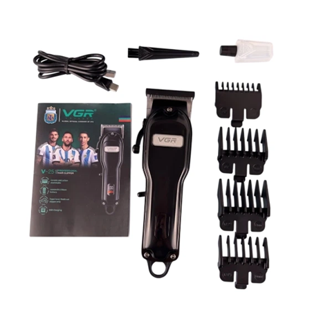 Машинка для стрижки (clipper) VGR V-251, 4 насадки, 2000 mAh, LED display, Black Машинка для стрижки (clipper) VGR V-251, 4 насадки, 2000 mAh, LED display, Black