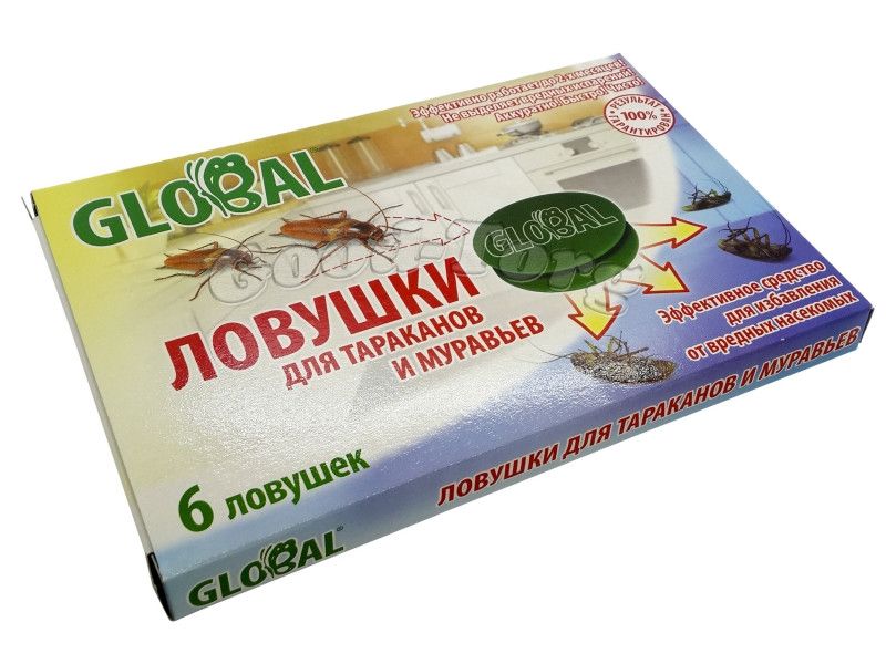 Ловушки для тараканов и муравьёв GLOBAL Ловушки для тараканов и муравьёв GLOBAL