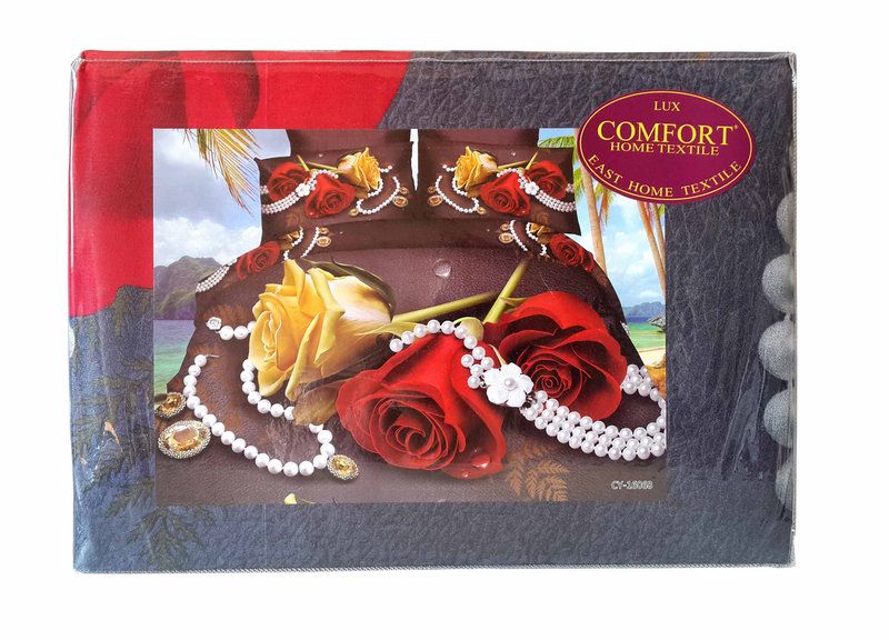 Постельное белье 2,0 двуспальное 3D Главтекстиль, расцветки в ассортименте Постельное белье 2,0 двуспальное 3D Главтекстиль, расцветки в ассортименте