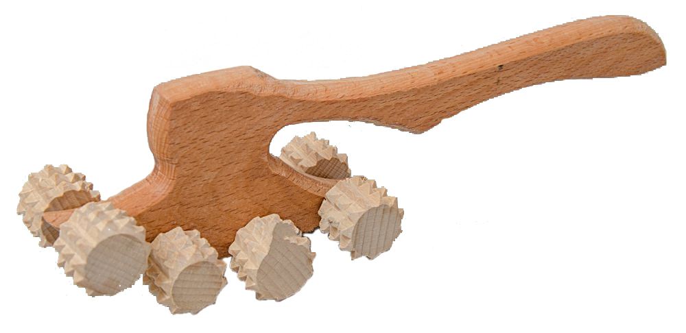 Массажер деревянный (8 фигурных колесиков, удобная эргономичная ручка, Украина) Массажер деревянный (8 фигурных колесиков, удобная эргономичная ручка, Украина)