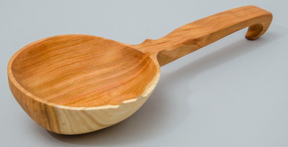 Черпак Большой, Деревянный, резной Черпак Большой, Деревянный, резной