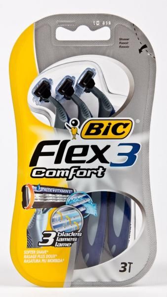Станок для бритья «BIC» (одноразовый, серия Flex 3 Comfort, уп. 3 шт, Греция) Станок для бритья «BIC» (одноразовый, серия Flex 3 Comfort, уп. 3 шт, Греция)