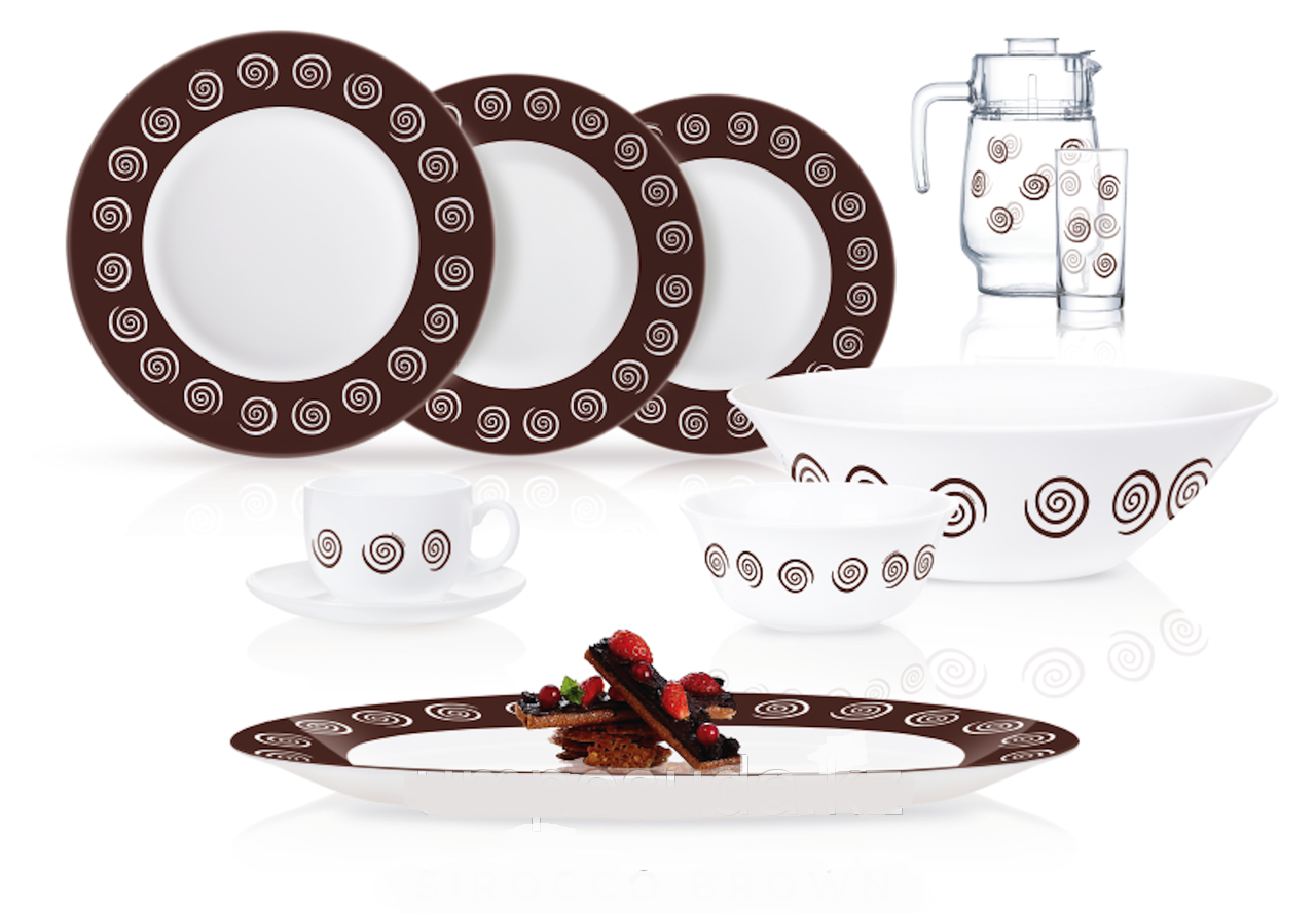 Сервиз Luminarc SIROCCO BROWN /46 пр. 4866 Сервиз Luminarc SIROCCO BROWN /46 пр. 4866
