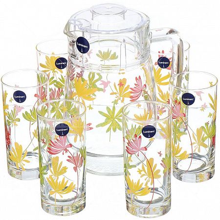 Набор для напитков Crazy Flower Luminarc G4621 Набор для напитков Crazy Flower Luminarc G4621