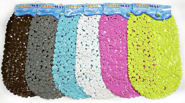 Резиновый коврик в ванную на присосках 67х37см Резиновый коврик в ванную на присосках 67х37см