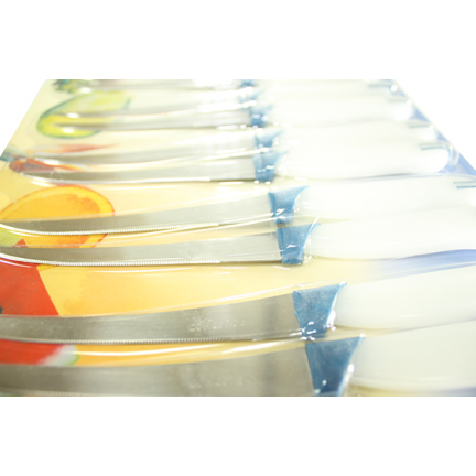 Ножи на листе 12 шт. Concord (с зубчиками) 12.5см длина езвия Ножи на листе 12 шт. Concord (с зубчиками) 12.5см длина езвия