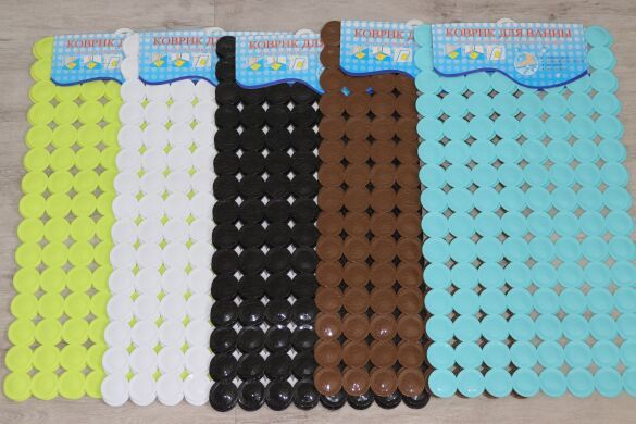 Резиновые коврики в ванную с присосками медальоны Резиновые коврики в ванную с присосками медальоны