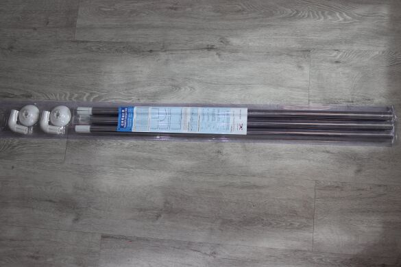 Карниз угловой хромированный 90 см Карниз угловой хромированный 90 см