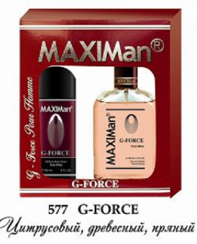 Набор туалетная вода MAXIMAN G -FORCE 100 мл + дезодорант 150 мл Набор туалетная вода MAXIMAN G -FORCE 100 мл + дезодорант 150 мл