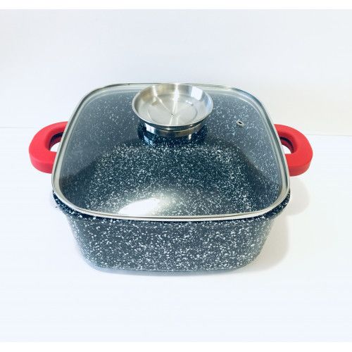 Казан (кастрюля) d 24 см (5,1 л) с мраморным покрытием A-PLUS 1473 Казан (кастрюля) d 24 см (5,1 л) с мраморным покрытием A-PLUS 1473