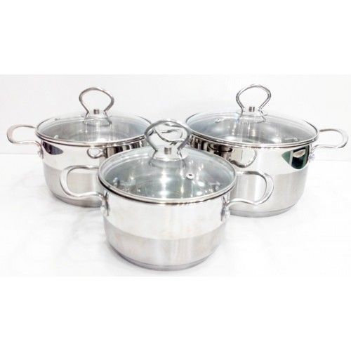 Набор кастрюль (6 предметов) A-PLUS 1294 Набор кастрюль (6 предметов) A-PLUS 1294