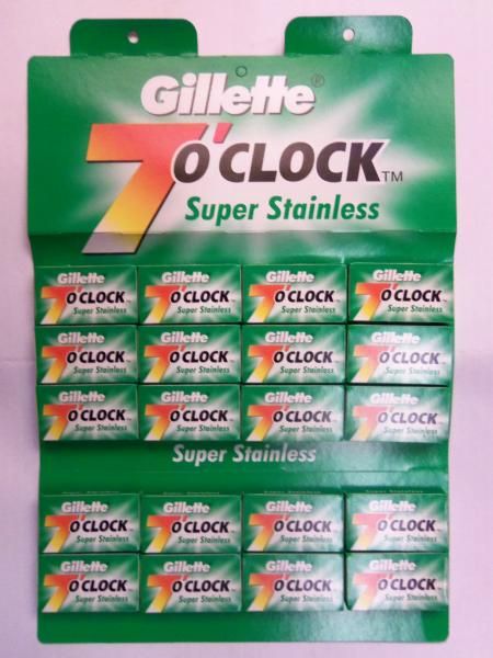Лезвия для бритья «Gillette» (серия 7 o`clock, двухстороннее, Арабские Эмираты) Лезвия для бритья «Gillette» (серия 7 o`clock, двухстороннее, Арабские Эмираты)