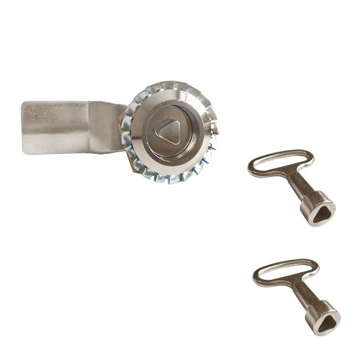 Почтовый замок на щиток или шкафчик (треугольный ключ) Почтовый замок на щиток или шкафчик (треугольный ключ)