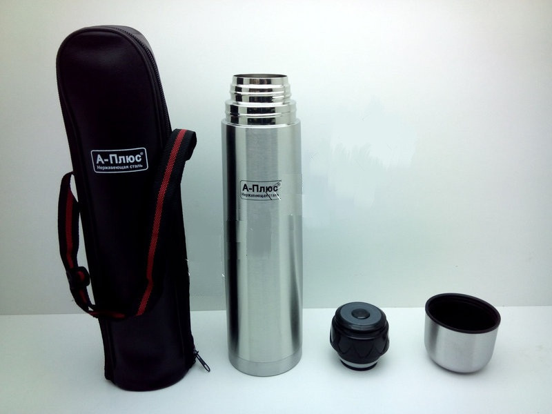 Термос стальной 1л нержавейка A-PLUS 1754 Термос стальной 1л нержавейка A-PLUS 1754