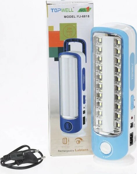 Фонарь светодиодный LANTERN YJ - 6818 на аккумуляторе Фонарь светодиодный LANTERN YJ - 6818 на аккумуляторе