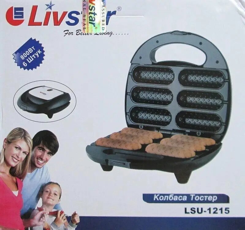 Вафельница сосисочница Livstar Lsu-1215 Вафельница сосисочница Livstar Lsu-1215