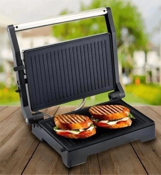 Электрогриль с антипригарным покрытием Domotec MS-240 1000 Вт Электрогриль с антипригарным покрытием Domotec MS-240 1000 Вт